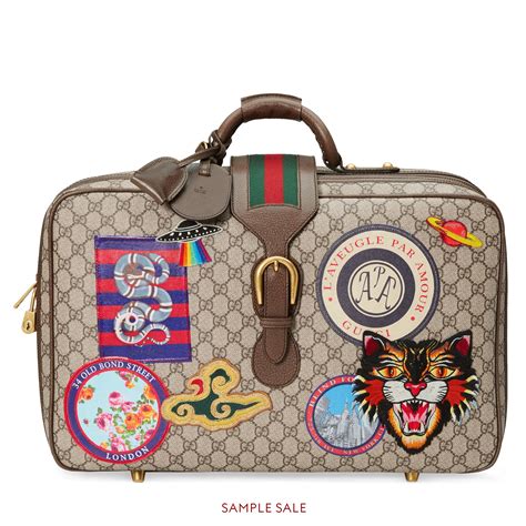 gucci courrier gg supreme suitcase|GUCCI .